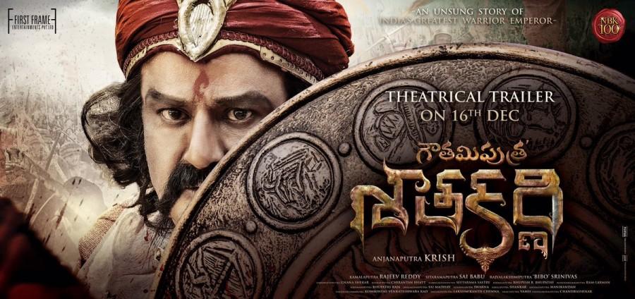 Balakrishna's 100th movie "Gautamiputra Satakarni" first look revealed today (08th Oct). "Gauthamiputra Satakarni" directed by National Award-winning filmmaker Krish. Devi Sri Prasad has been roped in to compose the music. VS Jnanasekhar will be handling the camera. The film tells the life and times of great king Gautamiputra Satakarni of Satavahana empire who ruled from Amaravathi. Actress Shriya Saran pairs up with Balakrishna in 'Gautamiputra Satakarni'. Balakrishna,Gautamiputra Satakarni first look poster,Gautamiputra Satakarni first look,Gautamiputra Satakarni poster,Gautamiputra Satakarni,Gautamiputra Satakarni pics,Gautamiputra Satakarni images,Gautamiputra Satakarni photos,Gautamiputra Satakarni stil