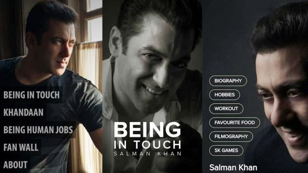 Superstar Salman Khan on his 51st birthday on Tuesday launched a mobile application titled 'Being In Touch', through which his fans will be updated about his personal and professional life. Salman shared an 18-second video on Twitter.