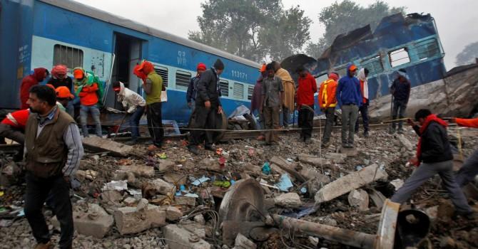 At least 43 passengers are injured as 15 coaches of the Ajmer-Sealdah Express derailed early morning on Wednesday in Uttar Pradesh, an official said. The accident took place near Rura in Kanpur, the official added.