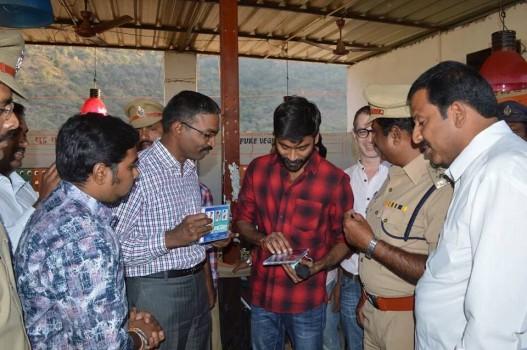 South Indian actor Dhanush launches Aadapilla-Save Girl Child Album.