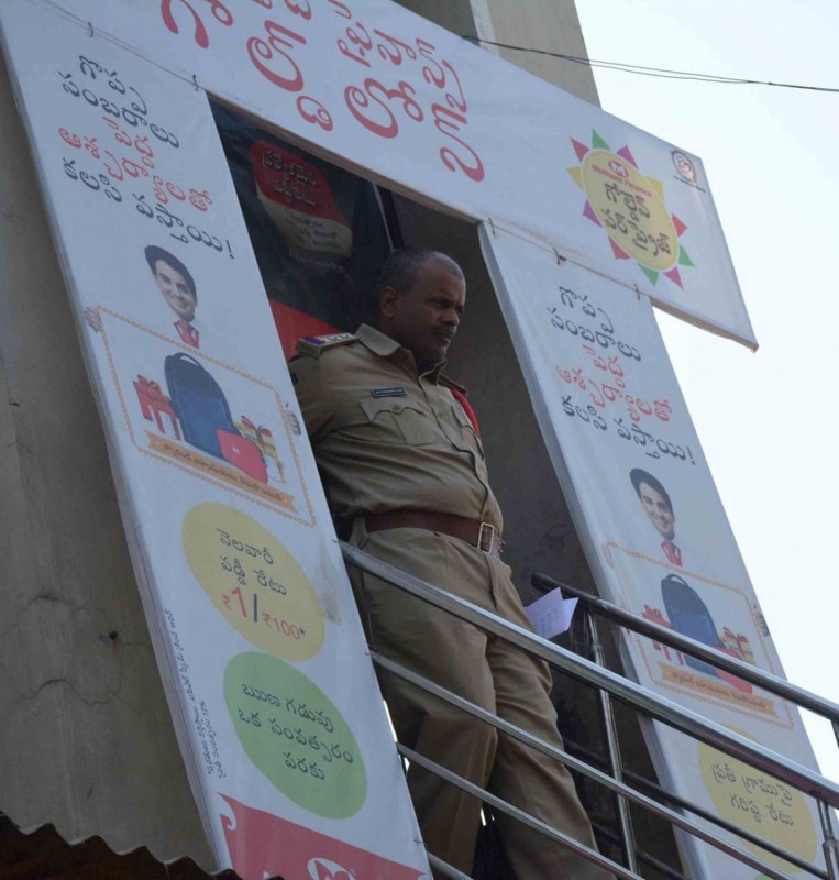 The Muthoot Finance branch from where five unidentified persons posing as CBI officials looted 40 kg gold from a officer of the office in Hyderabad on Dec 28, 2016. Muthoot Finance,Muthoot Finance branch,Muthoot Finance in Hyderabad,40 kg gold