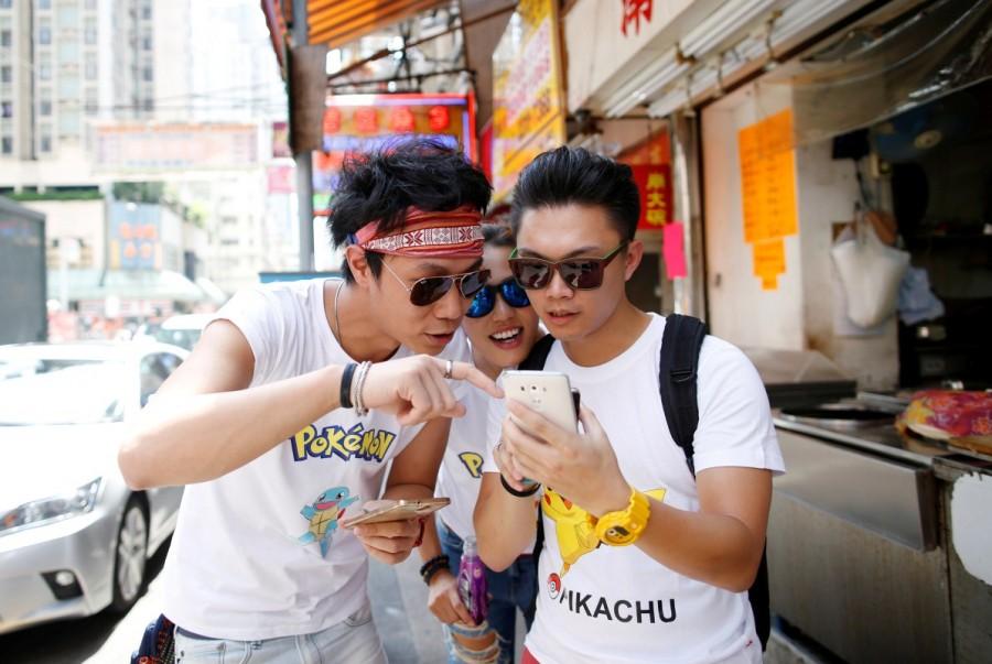 1. Pokemon Go: The blockbuster game, released in July and developed by Niantic, uses augmented reality and GPS mapping to make animated characters appear in the real world. Players walk around real-life neighborhoods while seeking virtual Pokemon game characters overlaid on their smartphone screens like a scavenger hunt. Pokemon Go,iPhone 7,Donald Trump,Prince,Powerball,Deadpool,Olympics,Slither.io,Suicide Squad,Top Google searches of 2016,Top Google searches