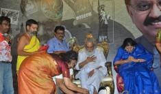 Thanks Meet of Singer SPB for completing 50 Years in singing, the event held at RKV Studios in Chennai. Celbs like SP Balasubrahmanyam, KJ Yesudas. Lakshman Sruthi, Savitri, Prabha Yesudas, SPB Charan and others graced the event.