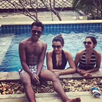 South Indian actress Trisha celebrates New Year in style.