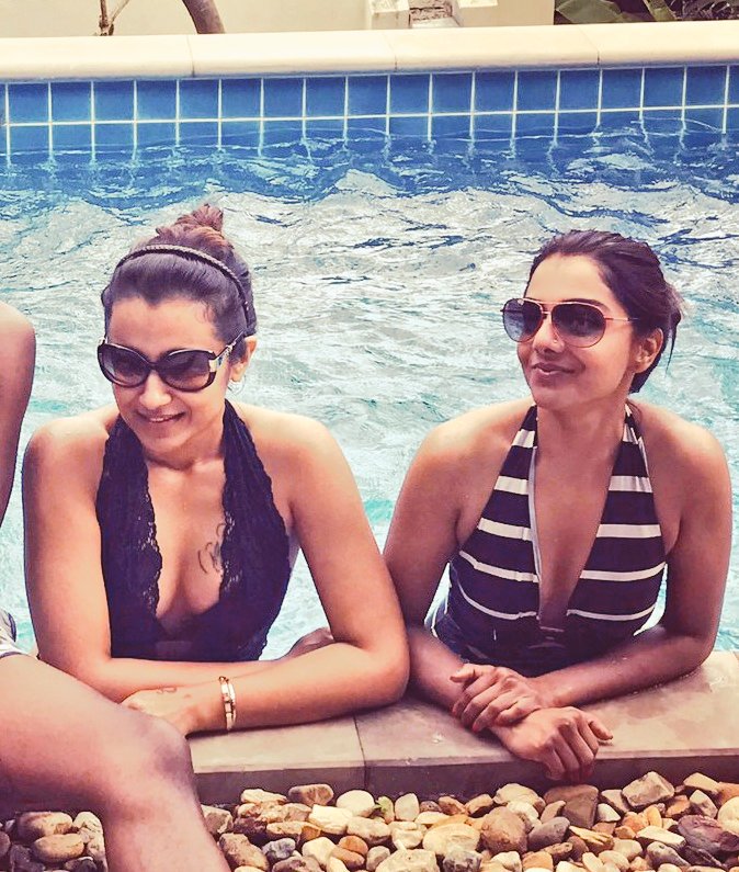 South Indian actress Trisha celebrates New Year in style. Trisha,Trisha celebrates New Year,Trisha New Year celebration,Trisha New Year celebration pics,New Year 2017,happy new year 2017,Hot Trisha,Trisha pics,Trisha images,Trisha photos,Trisha stills,Trisha pictures