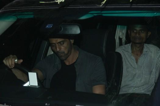 Bollywood actor Arjun Rampal spotted at Alam Hakim studio at Bandra.
