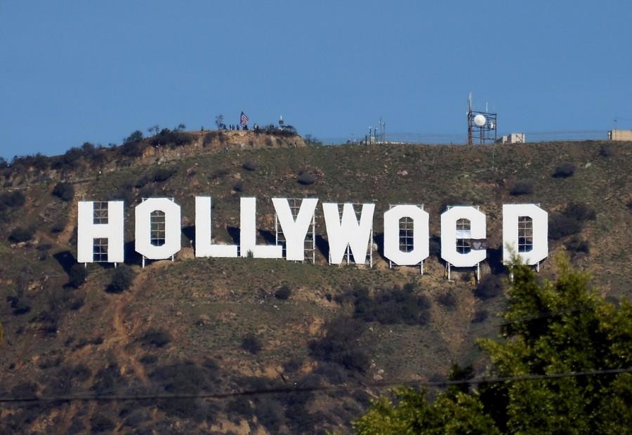 A view shows the "iconic "Hollywood" sign overlooking Southern California's film-and-television hub, which was defaced overnight in the Hollywood Hills in Los Angeles, California, U.S. January 1, 2017. Hollywood sign,Hollywood sign in los angeles,Hollywood sign changed to hollyweed,Hollywood Hills,Hollyweed,Hollywood hollyweed,Hollywoed