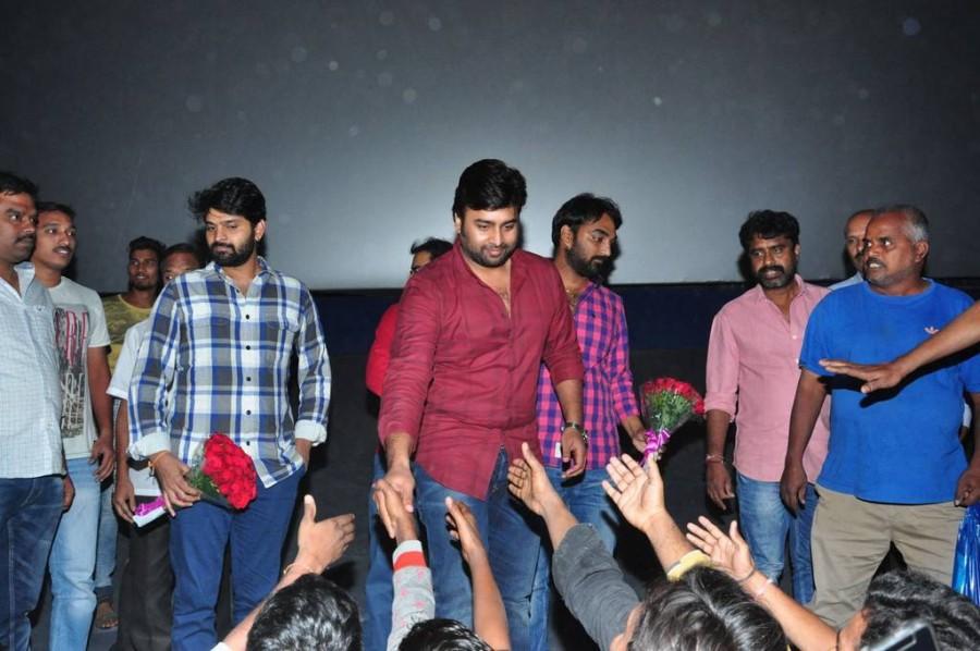 Telugu movie Appatlo Okadundevadu team theatre coverage press meet at Devi theater, RTC X Roads in Hyderabad. Celebs like Nara Rohit, Sri Vishnu, Saagar K Chandra and others graced the event. Nara Rohit,Sri Vishnu,Appatlo Okadundevadu team,Appatlo Okadundevadu,Appatlo Okadundevadu team visit Devi theatre,Telugu movie Appatlo Okadundevadu
