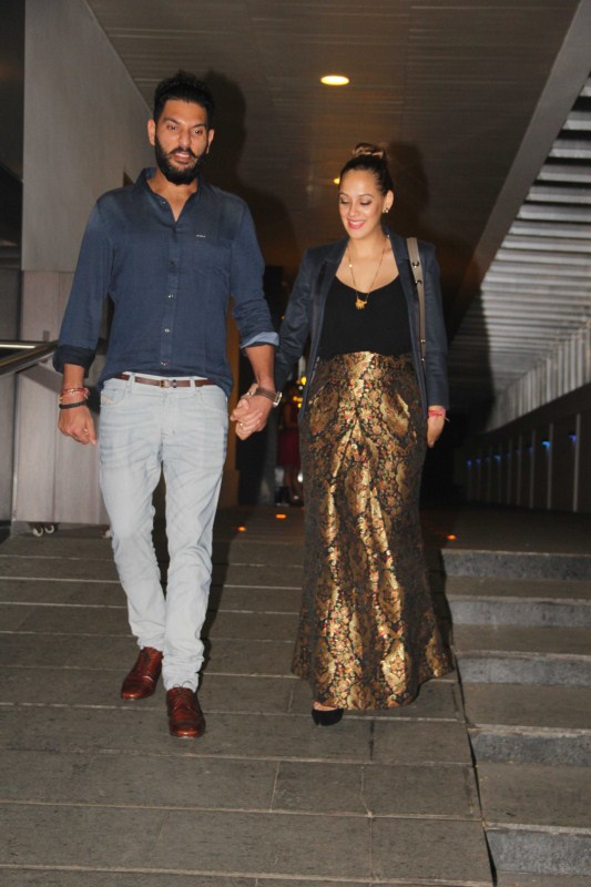 Photos of Yuvraj Singh and Hazel Singh spotted at Bandra for dinner. Yuvraj Singh and Hazel Singh,Yuvraj Singh,Hazel Singh,Yuvraj Singh and Hazel Singh spotted at Bandra,Yuvraj Singh with his wife Hazel Singh,Hazel Singh pics,Hazel Singh images,Hazel Singh phoots,Yuvraj Singh pics,Yuvraj Singh images,Yuvraj Singh stills