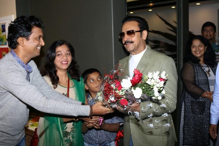 Actor Gulshan Grover during the inauguration of an exhibition Nature Redifined by artist Prasad Nagarkar in Mumbai on Jan. 2, 2016. Gulshan Grover,actor Gulshan Grover,Nature Redefine Art Exhibition,artist Prasad Nagarkar,Prasad Nagarkar,Gulshan Grover pics,Nature Redefine Art Exhibition pics,Nature Redefine Art Exhibition images,Nature Redefine Art Exhibition photos,Nature Redefine A