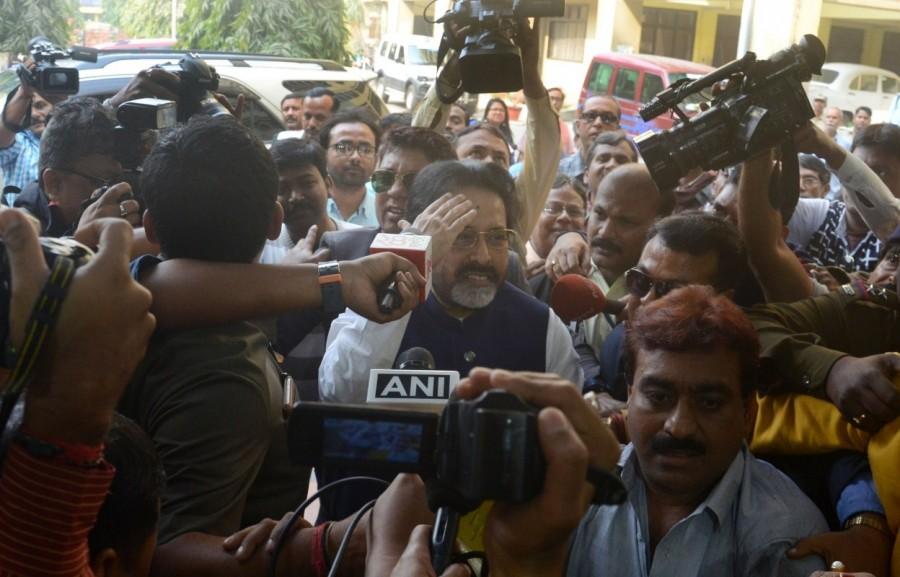 Lok Sabha MP and leader of Trinamool Congress parliamentary party Sudip Bandyopadhyay arrives to appear before CBI in connection with the Rose Valley chit fund scam in Kolkata on Jan 3, 2017. TMC MP Sudip Bandyopadhyay,Sudip Bandyopadhyay,Sudip Bandyopadhyay appears before CBI,Lok Sabha MP,Trinamool Congress parliamentary party,CBI,Rose Valley chit fund scam,Rose Valley chit fund