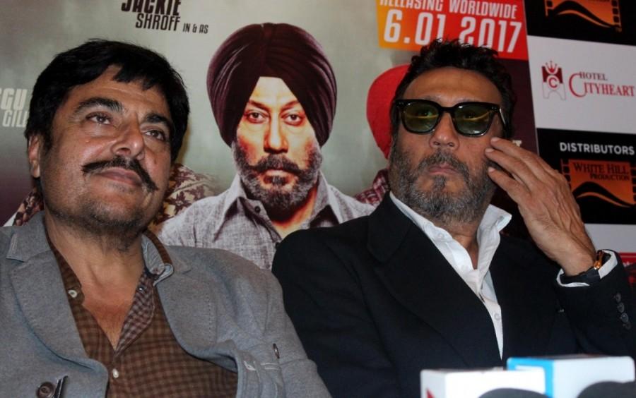 Bollywood actors Jackie Shroff and Gugu Gill during a press conference to promote their upcoming film "Sardar Saab" in Amritsar on Jan 3, 2017. Jackie Shroff,Gugu Gill,Sardar Saab promotion,Sardar Saab,Sardar Saab movie promotion,Jackie Shroff and Gugu Gill,Sardar Saab promotion pics,Sardar Saab promotion images,Sardar Saab promotion photos,Sardar Saab promotion stills,Sardar Saab promotion pictu