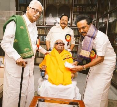 The DMK party on Wednesday elevated M.K. Stalin as its Working President, a party official said. A resolution to this effect was passed at the DMK's general council meeting held here at the party headquarters. Stalin, 63, would have all the powers of a President, the official added.