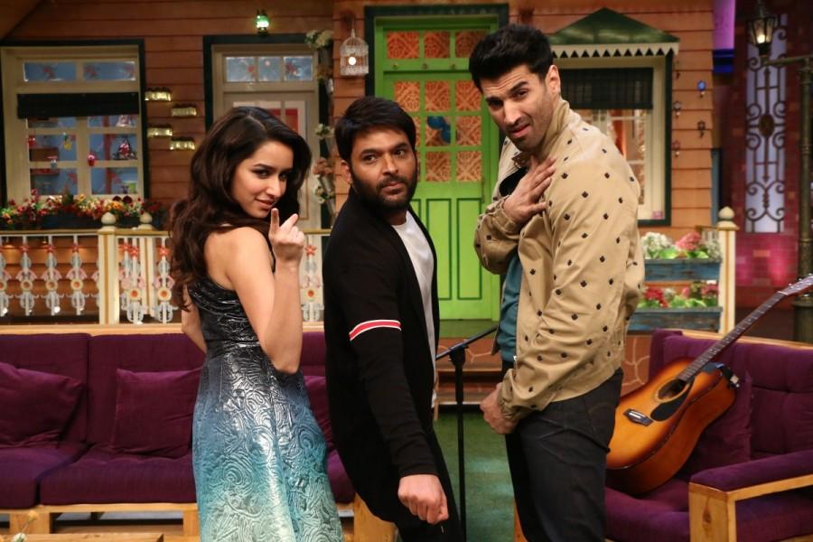 Bollywood actor Shradha Kapoor and Aditya Roy Kapoor promote OK Jaanu on the sets of The Kapil Sharma Show in Mumbai. Shradha Kapoor and Aditya Roy Kapoor,Shradha Kapoor,Aditya Roy Kapoor,OK Jaanu,OK Jaanu promotions,OK Jaanu movie promotions,The Kapil Sharma Show,The Kapil Sharma Show on the sets,OK Jaanu on The Kapil Sharma Show