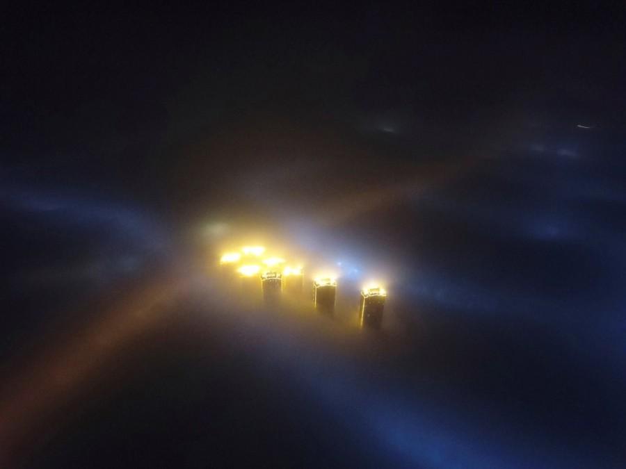 Smog is seen over the city during haze weather in Tianjin, China. China,China smoggy skies,smoggy skies,soil and water,economic growth