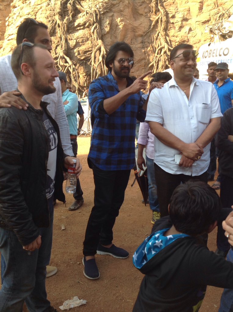 Baahubali 2: Prabhas wraps up shoot in Hyderabad. Baahubali 2,Baahubali,Baahubali 2 release date,Prabhas,Baahubali 2 wraps up,Prabhas wraps up,rajamouli,SS rajamouli,Gummadikaaya Ceremony