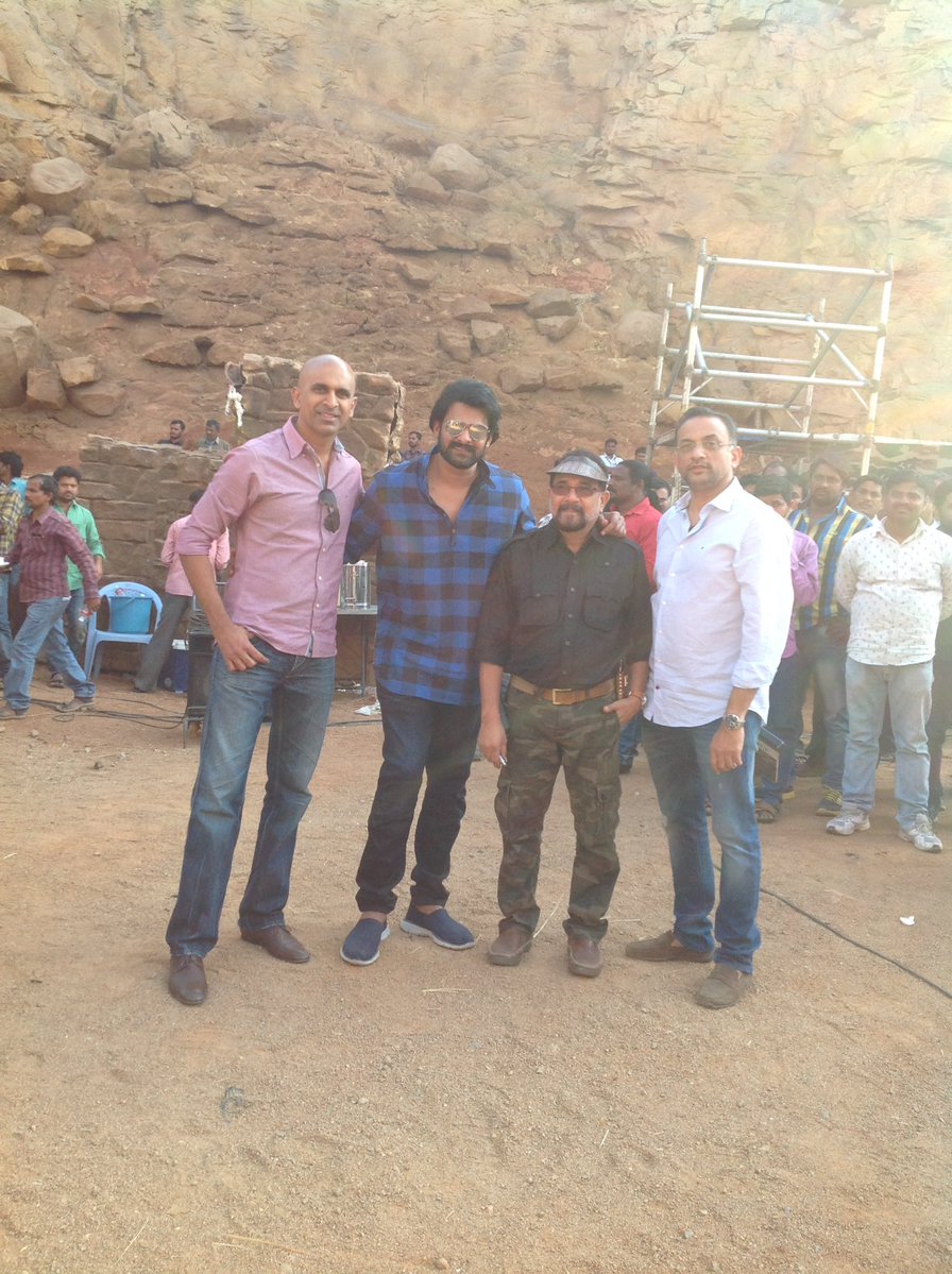 Baahubali 2: Prabhas wraps up shoot in Hyderabad. Baahubali 2,Baahubali,Baahubali 2 release date,Prabhas,Baahubali 2 wraps up,Prabhas wraps up,rajamouli,SS rajamouli,Gummadikaaya Ceremony