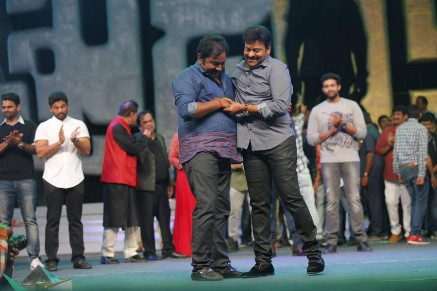 Khaidi no 150 Pre release function held at Guntur, AP. Celebs like Chiranjeevi, Ram Charan, Allu Arjun, Kajal Agarwal, Devi Sri Prasad, Allu Aravind, Surekha Konidela, A. Subashkaran, Brahmanandam, Ali and others graced the event. Chiranjeevi,Ram Charan,Allu Arjun,Khaidi no 150,Khaidi no 150 Pre release event,Khaidi no 150 Pre release function,Khaidi no 150 Pre release function pics,Khaidi no 150 Pre release function images,Khaidi no 150 Pre release function photos,Khaidi no 150 Pr