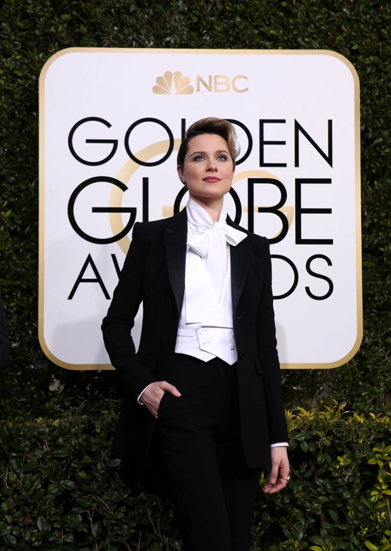 Actress Evan Rachel Wood arrives at the 74th Annual Golden Globe Awards Golden Globe Awards,Golden Globe Awards 2017,Golden Globe Awards red carpet,Golden Globe Awards 2017 red carpet,Emma Stone,Viola Davis,Blake Lively,Amy Adams,Mandy Moore