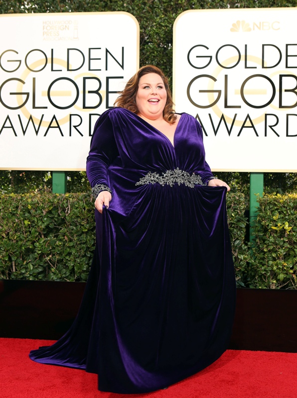 Actress Chrissy Metz arrives at the 74th Annual Golden Globe Awards Golden Globe Awards,Golden Globe Awards 2017,Golden Globe Awards red carpet,Golden Globe Awards 2017 red carpet,Emma Stone,Viola Davis,Blake Lively,Amy Adams,Mandy Moore