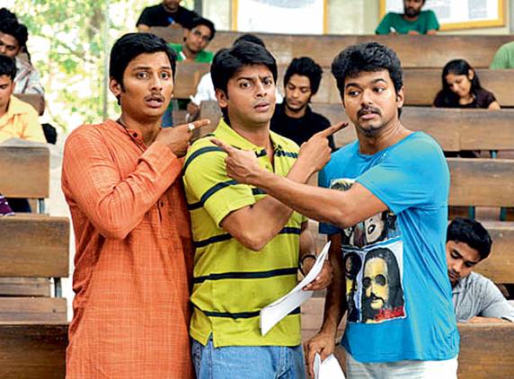 Nanban (2012). Vijay,actor Vijay,Ilayathalapathy Vijay,Kaalamellam Kaathiruppen,Bairavaa,Vijay Pongal releases,Vijay Pongal releases movie,Vijay Pongal movies