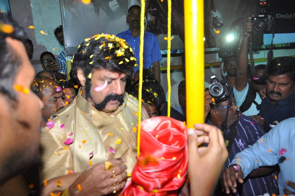 Nandamuri Balakrishna's Gautamiputra Satakarni Satavahana Pathakotsavam event held at Jyothi Theatre in Vizag. Gautamiputra Satakarni,Gautamiputra Satakarni promotion,Gautamiputra Satakarni movie promotion,Balakrishna,Nandamuri Balakrishna,Satakarni Satavahana Pathakotsavam,Gautamiputra Satakarni pics,Gautamiputra Satakarni images,Gautamiputra Satakarni photos,Gau