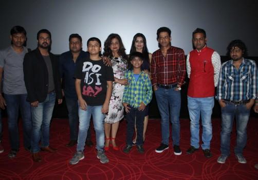 Bollywood actors Pawan Tiwari, Dharmendra, Gaurishankar, Ishaan Kaurav, Mohmmad Saud, Neelima Azeem, Manoj Bajpayee, Bhavna Pani and filmmaker Zaigham Imam during the trailer launch of film Alif in Mumbai, India on January 10, 2017.