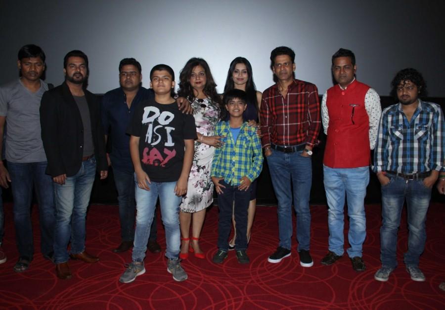 Bollywood actors Pawan Tiwari, Dharmendra, Gaurishankar, Ishaan Kaurav, Mohmmad Saud, Neelima Azeem, Manoj Bajpayee, Bhavna Pani and filmmaker Zaigham Imam during the trailer launch of film Alif in Mumbai, India on January 10, 2017. Manoj Bajpayee,Bhavna Pani,Alif trailer launch,Alif trailer,Alif trailer launch pics,Alif trailer launch images,Alif trailer launch photos,Alif trailer launch stills,Alif trailer launch pictures