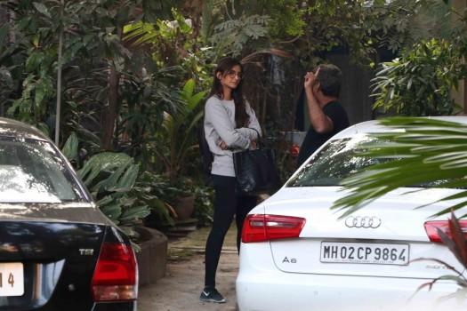 Bollywood actress Sonam Kapoor spotted at R Balki's Office.