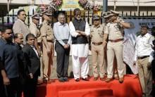 Bollywood actor Amitabh Bachchan inaugurates 28th road safety week in Mumbai.