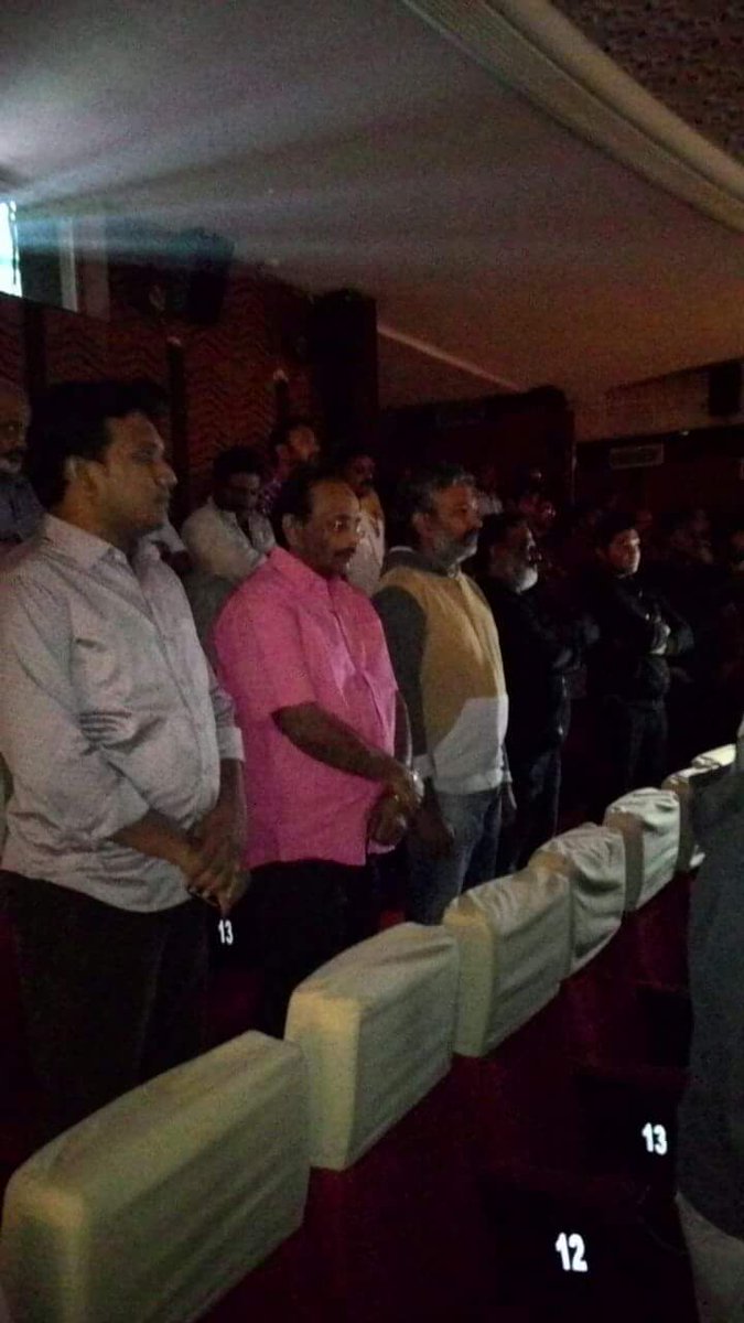 Actor Balakrishna, director Rajamouli watch Gautamiputra Satakarni benefit show with fans. Balakrishna,Rajamouli,Actor Balakrishna,director Rajamouli,Gautamiputra Satakarni,Gautamiputra Satakarni special show,Gautamiputra Satakarni benefit show,Gautamiputra Satakarni benefit show pics,Gautamiputra Satakarni benefit show images,Gautamiputra Sata