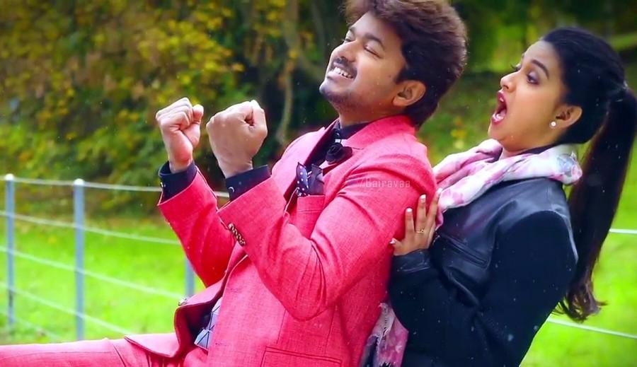 Bairavaa is an upcoming Tamil action thriller movie written, directed and produced by Bharathan. The film stars Vijay and Keerthy Suresh in the lead role, while Aparna Vinod, Papri Ghosh, Sathish, Rajendran, Jagapathi Babu, Daniel Balaji, Mime Gopi, Harish Uthaman, Sharath Lohitashwa, Sreeman, Y.G. Mahendra, Vijayaraghavan, Sugunthan, Prabhu in a cameo, Santhanam, Baby Monika Siva and Roshan Basheer appears in the supporting role. The songs and background score for the film are composed by Santhosh Narayanan. Vijay and Keerthy Suresh,Vijay,Keerthy Suresh,ilayathalapathy vijay,ilayathalapathy,Bairavaa latest movie stills,Bairavaa latest movie pics,Bairavaa latest movie images,Bairavaa latest movie photos,Bairavaa latest movie pictures