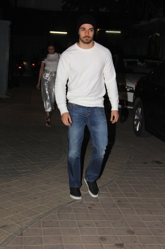 Bollywood actor Sanjay Kapoor snapped at Ok Jaanu special screening. Ok Jaanu special screening,Ok Jaanu,Celebs at Ok Jaanu special screening,Ranveer Singh,Alia Bhatt,Varun Dhawan,AR Rahman,Kriti Sanon,Aditya Roy Kapur,Shraddha Kapoor,Ok Jaanu special screening pics,Ok Jaanu special screening images,Ok Jaanu special screen