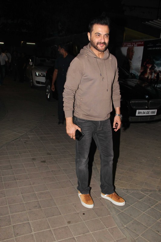 Bollywood actor Sanjay Kapoor snapped at Ok Jaanu special screening. Ok Jaanu special screening,Ok Jaanu,Celebs at Ok Jaanu special screening,Ranveer Singh,Alia Bhatt,Varun Dhawan,AR Rahman,Kriti Sanon,Aditya Roy Kapur,Shraddha Kapoor,Ok Jaanu special screening pics,Ok Jaanu special screening images,Ok Jaanu special screen