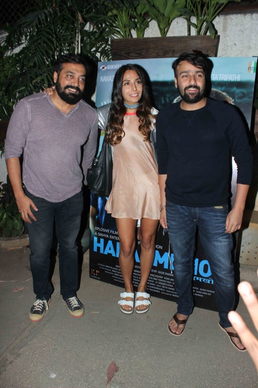 The special screening of Haraamkhor was hosted by Anurag Kashyap at a suburban preview theatre in Mumbai. Haraamkhor,Haraamkhor special screening,Manoj Bajpayee,Imtiaz Ali,Vikas Bahl,Gauhar Khan,Kabir Bedi,Jackky Bhagnani,Monica Dogra,Vikram Aditya Motwane,Richa Chadha,Ali Fazal,Jim Sarbh,Rahul Bhat,Haraamkhor special screening pics,Haraamkhor special screeni