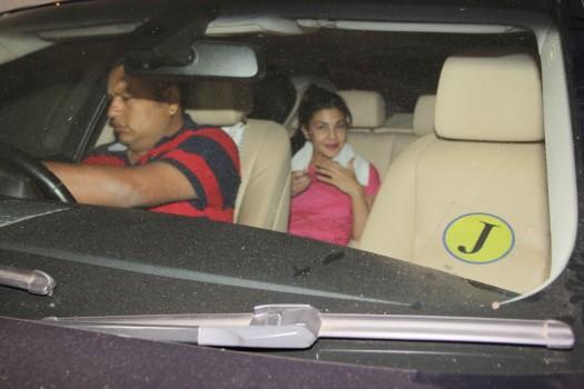 Bollywood actress Jacqueline Fernandez spotted at Bandra.