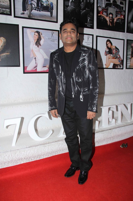 Bollywood music director AR Rahman during the launch of Fashion Photographer Dabboo Ratnanis 2017 calendar in Mumbai. Govinda,AR Rahman,Tiger Shroff,Kriti Sanon,Varun Dhawan,Dabboo Ratnani,Dabboo Ratnani calendar launch,Dabboo Ratnani calendar launch pics,Dabboo Ratnani calendar launch 2017,Dabboo Ratnani calendar 2017,Dabboo Ratnani calendar launch images,Dabboo Ratnani