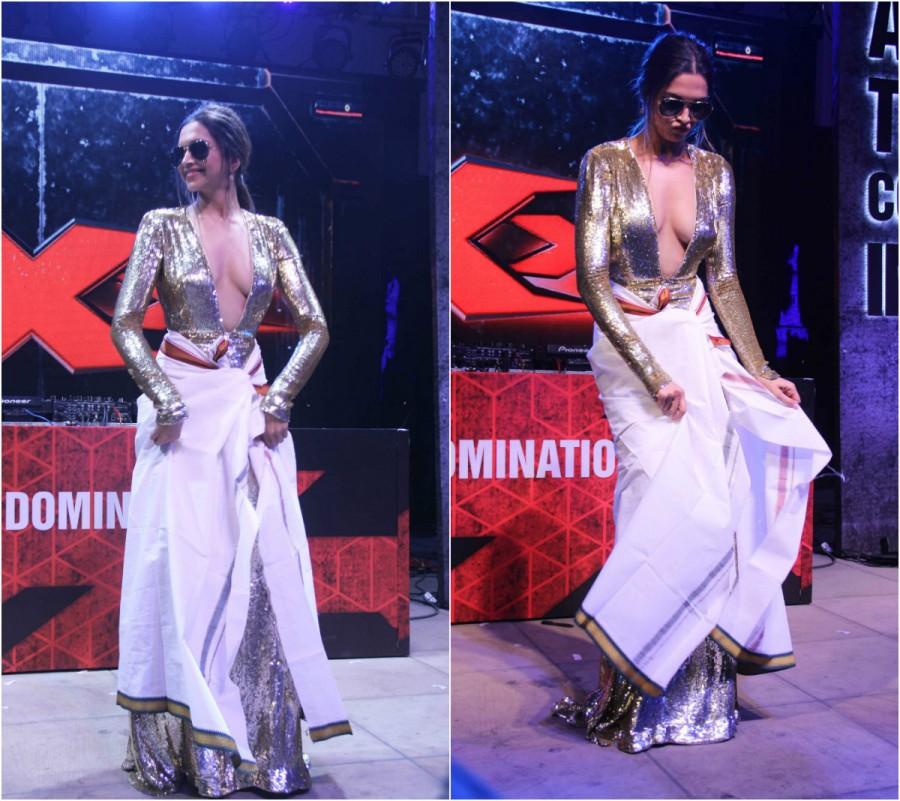 ollywood actor Deepika Padukone does the lungi dance during a meet and greet with fans to promote the film XXX: Return of Xander Cage in Mumbai. Vin Diesel,Deepika Padukone,Vin Diesel and Deepika Padukone,XXX: Return of Xander Cage,XXX: Return of Xander Cage promotion,Vin Diesel in India,Vin Diesel pics,Vin Diesel images,Vin Diesel photos,Vin Diesel stills,Vin Diesel pictures