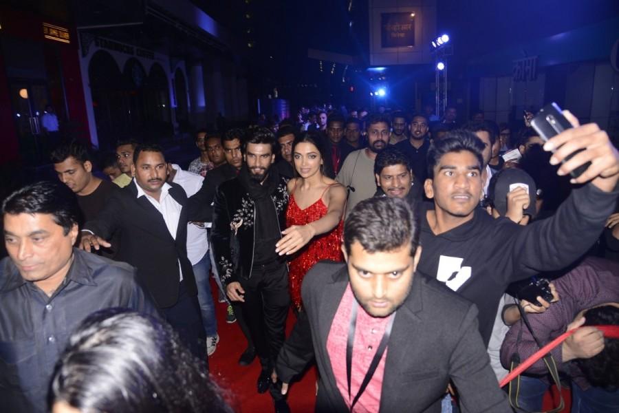 Bollywood actor Ranveer Singh and actress Deepika Padukone at xXx: Return of Xander Cage special screening. Ranveer Singh and Deepika Padukone,Ranveer Singh,Deepika Padukone,xXx: Return of Xander Cage special screening,xXx: Return of Xander Cage,Ranveer Singh and Deepika Padukone pics,Ranveer Singh and Deepika Padukone images,Ranveer Singh and Deepika Padukone