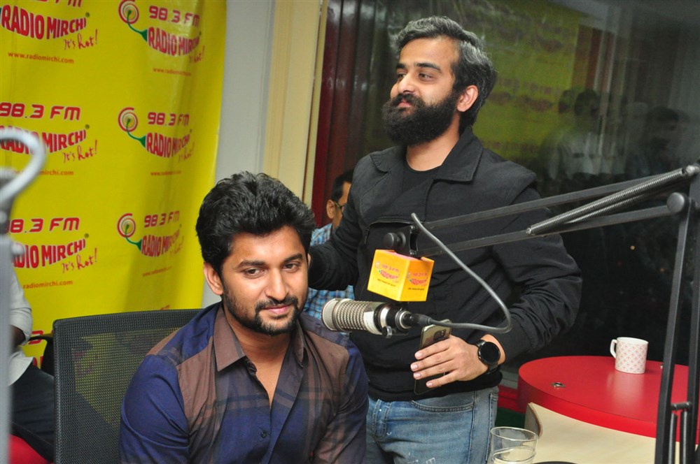 Telugu movie Nenu Local Single Song 'Next Enti Single' launch at Radio Mirchi in Hyderabad. Celebs like Nani, Bekkem Venugopal, Trinadha Rao Nakkina and others graced the event. Next Enti Single,Nenu Local,telugu movie Nenu Local,Nenu Local audio launch,Nenu Local music launch,Nani,Bekkem Venugopal,Trinadha Rao Nakkina