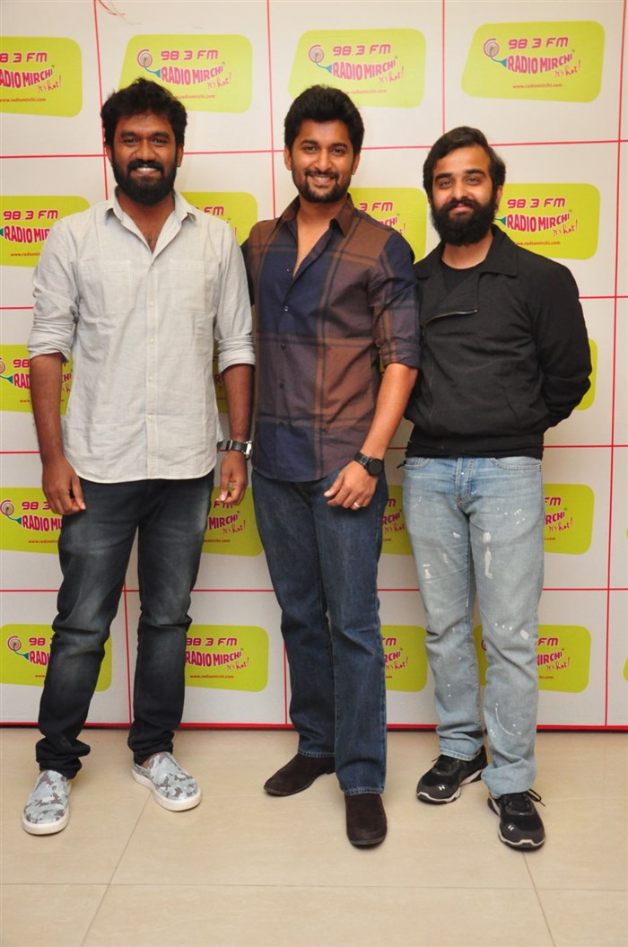Telugu movie Nenu Local Single Song 'Next Enti Single' launch at Radio Mirchi in Hyderabad. Celebs like Nani, Bekkem Venugopal, Trinadha Rao Nakkina and others graced the event. Next Enti Single,Nenu Local,telugu movie Nenu Local,Nenu Local audio launch,Nenu Local music launch,Nani,Bekkem Venugopal,Trinadha Rao Nakkina