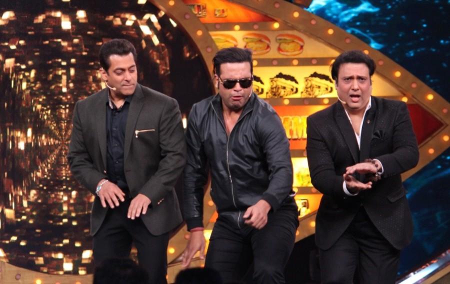 Krushna Abhishek, Govinda and Salman on Bigg Boss Weekend Ka Vaar. Bigg Boss Weekend Ka Vaar,Bigg Boss Weekend,Bigg Boss,Bigg Boss 10,Salman Khan,Govinda,Abhishek