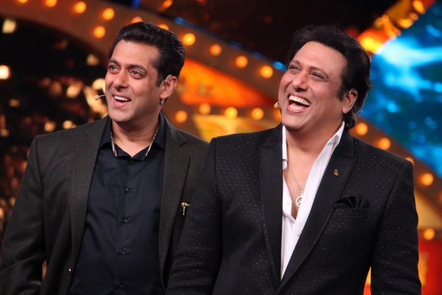 Salman Khan and Govinda talking to Bigg Boss contestants. Bigg Boss Weekend Ka Vaar,Bigg Boss Weekend,Bigg Boss,Bigg Boss 10,Salman Khan,Govinda,Abhishek