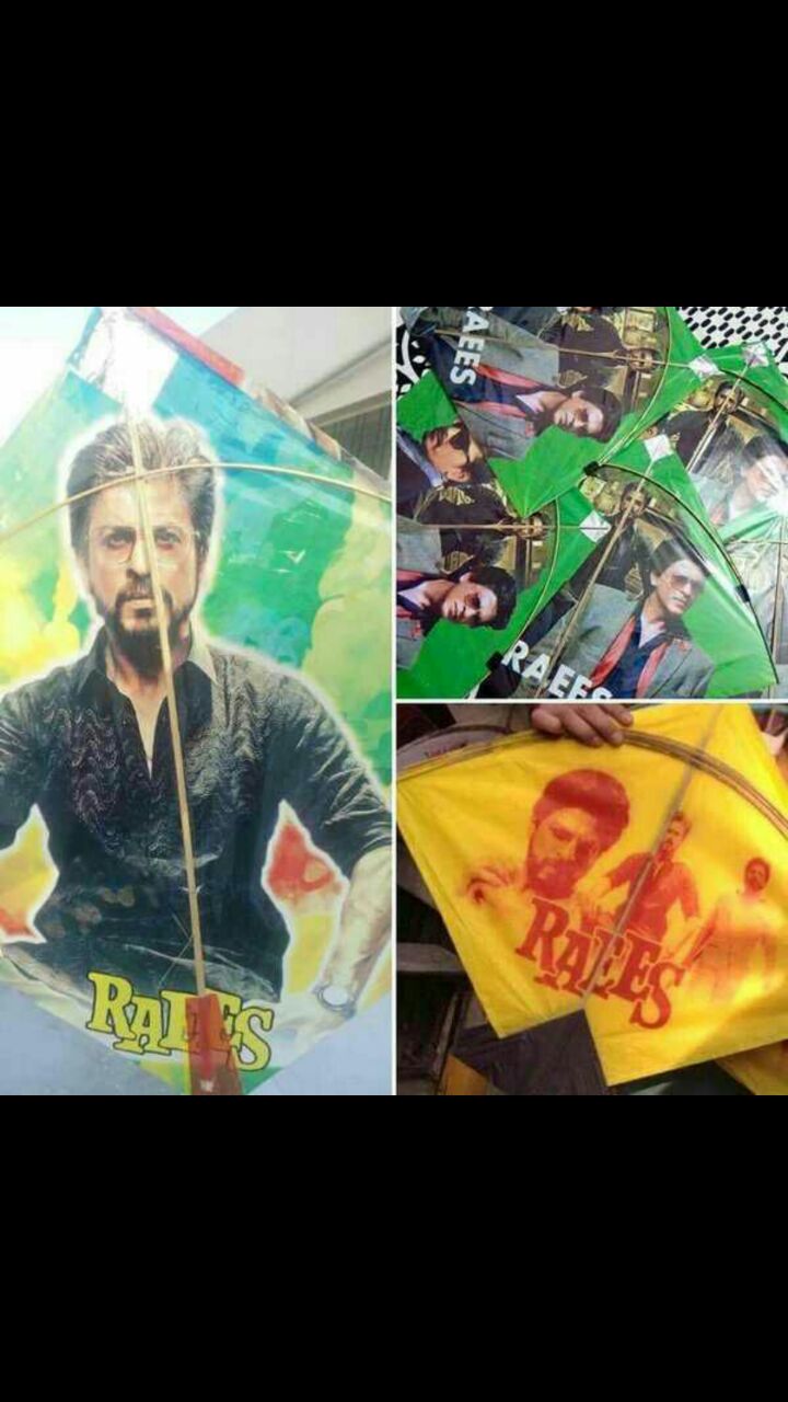 Good news is Shah Rukh fans can now have their own 'Raees' kites with SRK's intense kohl-eyed Pathan demeanour. Raees is helmed by National award winning director Rahul Dholakia and stars Nawazuddin Siddiqui and Mahira Khan in addition to Shahrukh Khan playing the titular role. Red Chillies Entertainment and Excel Entertainment Presents an Excel Entertainment Production Raees is set to hit screens on 25th January 2017. Shahrukh Khan,SRK,Raees kites,Raees,Makar Sankranti,Kite flying competitions,Shahrukh Khan's Raees kites
