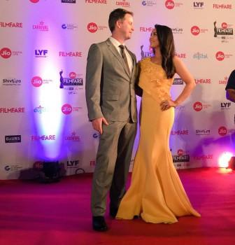 Preity Zinta spotted at 62nd Jio Filmfare Awards.