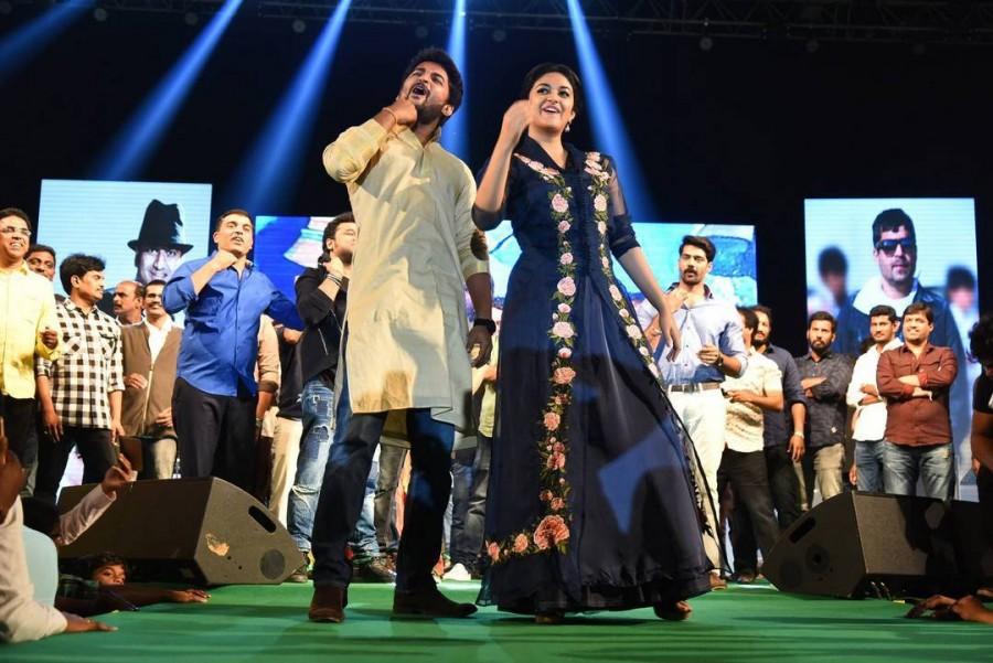 Telugu movie Nenu Local audio launch event held at Hyderabad. Celebs like Nani, Keerthy Suresh, Devi Sri Prasad, Dil Raju, Naveen Chandra, Srimukhi, Trinadha Rao Nakkina, Manisha Eerabathini, Naresh Iyer, Sri Mani and others graced the event. Nenu Local,Nenu Local audio launch,Nenu Local music launch,Nenu Local music,Nani,Keerthy Suresh,Devi Sri Prasad,Dil Raju,Naveen Chandra,Nenu Local audio launch pics,Nenu Local audio launch images,Nenu Local audio launch photos,Nenu Local audio launch stil
