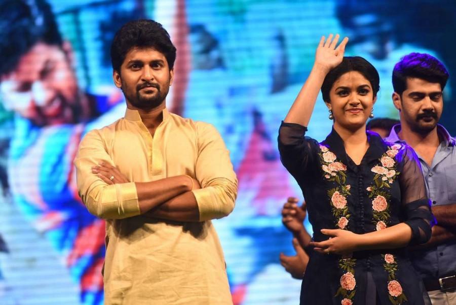 Telugu movie Nenu Local audio launch event held at Hyderabad. Celebs like Nani, Keerthy Suresh, Devi Sri Prasad, Dil Raju, Naveen Chandra, Srimukhi, Trinadha Rao Nakkina, Manisha Eerabathini, Naresh Iyer, Sri Mani and others graced the event. Nenu Local,Nenu Local audio launch,Nenu Local music launch,Nenu Local music,Nani,Keerthy Suresh,Devi Sri Prasad,Dil Raju,Naveen Chandra,Nenu Local audio launch pics,Nenu Local audio launch images,Nenu Local audio launch photos,Nenu Local audio launch stil