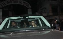 Anushka Sharma and Diljit Dosanjh spotted at Filmistan studio Goregoan shooting for a promotional song of Phillauri.
