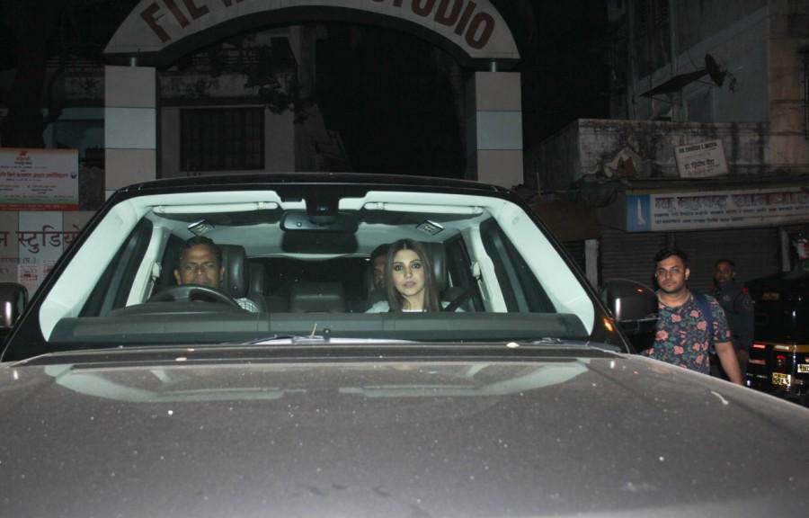Anushka Sharma and Diljit Dosanjh spotted at Filmistan studio Goregoan shooting for a promotional song of Phillauri. Anushka Sharma,Diljit Dosanjh,Filmistan studio,Goregoan shooting,Phillauri,Phillauri song,Phillauri song promotion,Anushka Sharma and Diljit Dosanjh