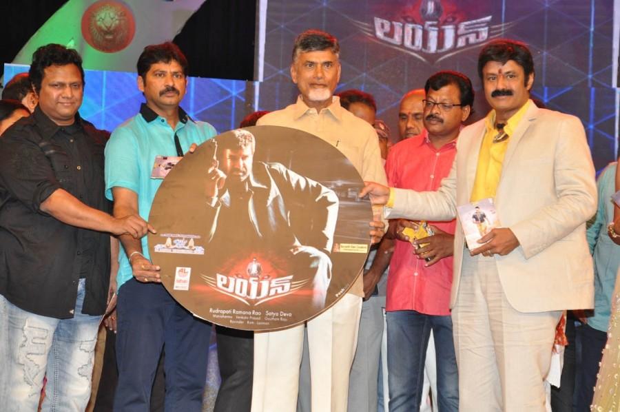 Lion Audio Release Photos Telegu movie Lion audio launch,Telegu movie Lion audio launch photos,images of Telegu movie Lion audio launch,Chandrababu launch Lion audio,Balakrishana's Lion Audio Launch Released,Lion (2015 film),Balakrishna's Lion audio launch,Trisha at Lion Audio Lau
